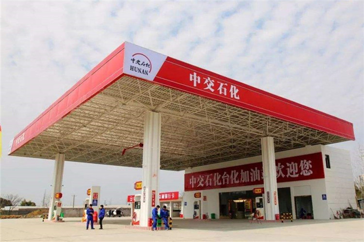 山东加油站钢结构网架案例6